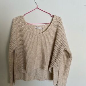 Aritzia Tulula Sweater Knit Crop Wool Blend